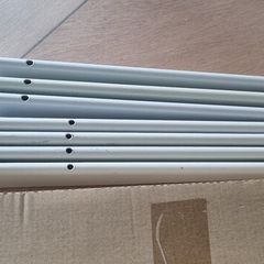 37cm White twin-slot U-brackets