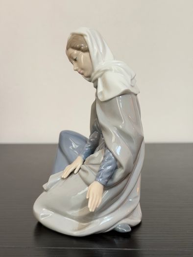 NAO By Lladro 4 Pcs Porcelain Nativity Set Mary - Joseph - Baby Jesus - Donkey