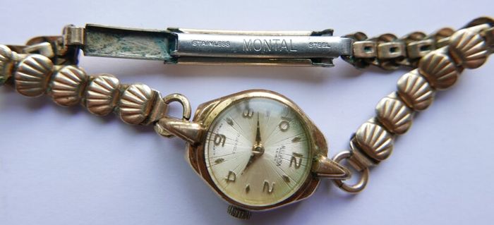Vintage Medana Lever 10ct Rolled Gold Swiss Ladies Watch, 17 Jewel Movement, Gold Dial (in Working Order)