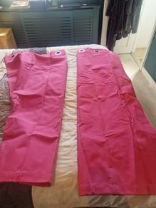 pink curtains - black out
