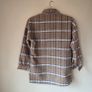 Brown plaid oversized shacket Size 10 Image 2