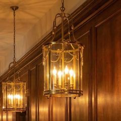 This is a good quality solid brass hand made lantern