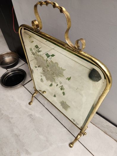Victorian fire screen