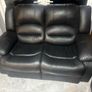 Black Leather 2&3 seater Image 3