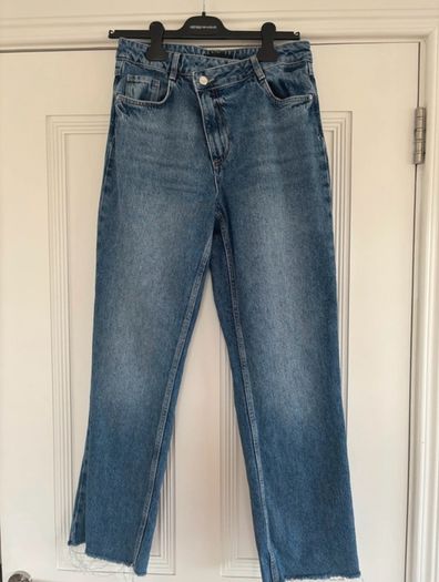 Zara cross over waistband jeans