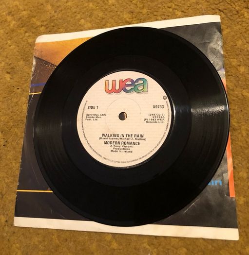 Modern Romance - Walking In The Rain (1983) Irish 7"