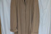 Camel Wool Blend Long Swing Coat  Size Approx UK 20 to 22