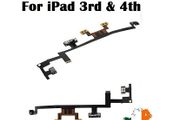 For iPad 3rd &amp; 4th Gen Volume Power Switch On/Off Button Flex Cable Replacement - FHT10IPDFC
