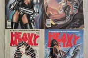 Lot of 4 Heavy Metal Magazines Comics 1990/1992