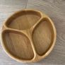 3 Section Wooden Serving Dish Image 2