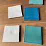 Fired Earth wall tiles - blue, turquoise, cream, white Image 2