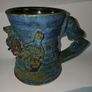 Michael Kennedy Studio Pottery Musical Themed Face Mug Image 6
