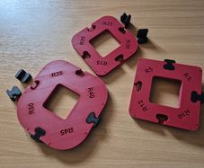 Corner Radius Template Jig Set R5-R50 Router Woodworking Guide Tool