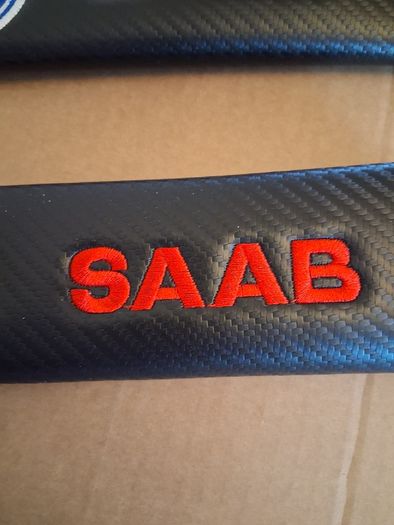 Brand New SAAB Seat Belt Shoulder Pads. Collect In Dublin Or Receive Via Post.