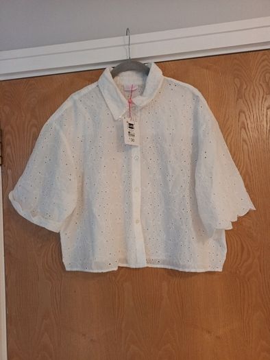Savida White Blouse. S.XL- 16.  B.N.W.T.