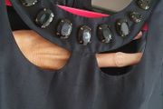 Vintage Regine Dublin 100% Silk LBD with pockets Sz 10