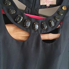 Vintage Regine Dublin 100% Silk LBD with pockets Sz 10