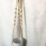 Macrame plant hanger with plant pot Image 2