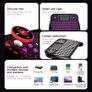 2.4GHz & BT Dual-Mode Mini Keyboard with Touchpad - 7-Color Backlight, Multimedia Keys - Compatible with Android TV Box, Smart TV, Projector, PS3 & More Image 6
