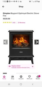 dimplex optimist electric stove heater