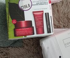 Clarins skincare..first pic is no offers below 50 and second pic is no offers below 40