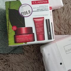 Clarins skincare.. no offers below 40