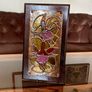 Retro Celtic Art Copper Wall Plaque Eddie O'Neill Handwrought Mural Fuchsia Flower Image 4