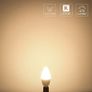 E14 LED Light Bulb, Small Edison Screw E14 Candle Bulb, Warm White, 4.9W 470lm, 40W SES Bulb Equivalent, 2700K C35 E14 LED Bulb, Energy Saving Candle Light Bulbs, Non-dimmable, Pack of 6 (FREE POSTAGE) Image 2