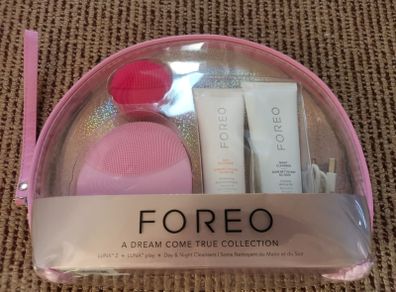 Foreo Luna 2 Pink + Luna Play + Day & Night Cleanser Set New