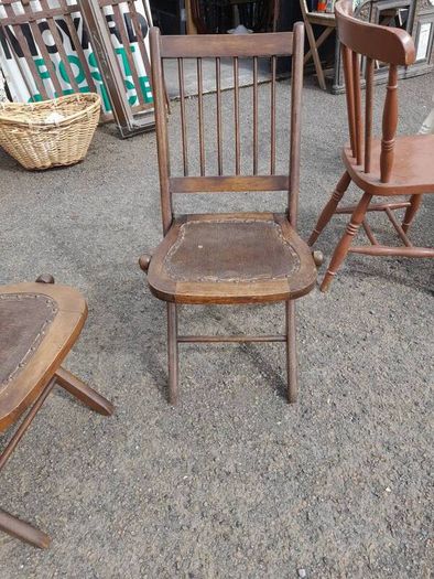Pair Of Antique Folding Chairs