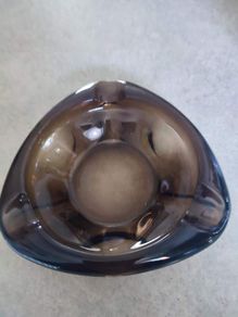 Vintage french REIMS dark ashtray.