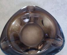 Vintage french REIMS dark ashtray.