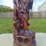 Large Chinese Antique Wooden Sculpture Image 3