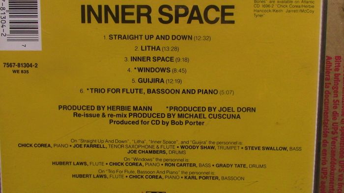Chick Corea - Inner Space CD