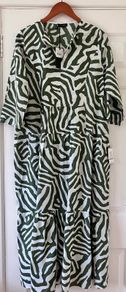 BNWT Ladies Khaki&White Beach Dress by Pala D'Oro Carraig Donn