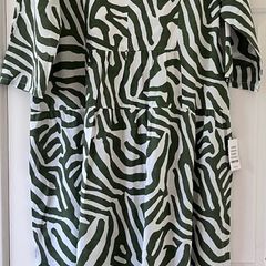 BNWT Ladies Khaki&White Beach Dress by Pala D'Oro Carraig Donn