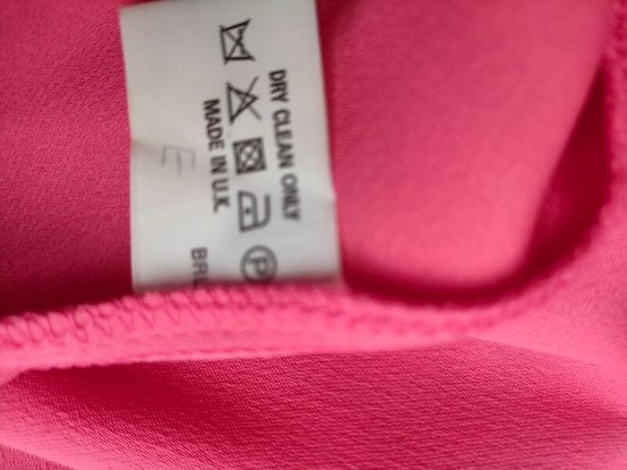 vintage 90s Coral button up Pencil Dress UK 12 14