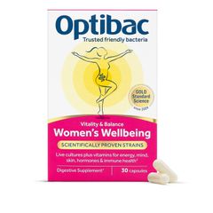 Optibac Probiotic Women's Wellbeing Health Vitality and Balance Brand New