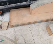 Timber form for arch