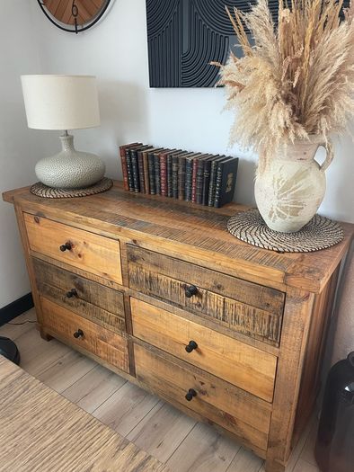 Solid wood sideboard