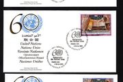 2005 United Nations (US, Geneva &amp; Vienna) 60th Anniversary of the United Nations Commemorative Stamps Set of 3 First Day Covers (FDC)