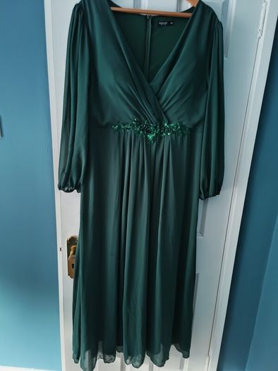 Shein Plus maxi chiffon prom dress in 2XL