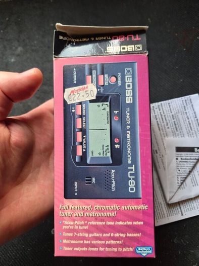 Boss TU-80 Chromatic Tuner Metronome Music/Guitar Tuner