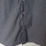 vintage the springfields 1922 long sleeve shirt size xl-large black/white pin stripes Image 3