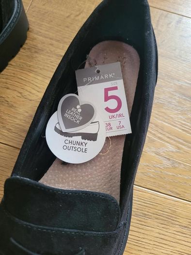 Brand New Black Tasseled Loafers Size Uk 5