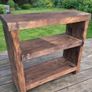 New Barnwood Style Chunky Sofa Side/End Table Image 10