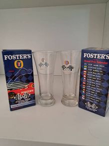 Rare 30cl Unused Fosters 1999 Grand Prix Glasses