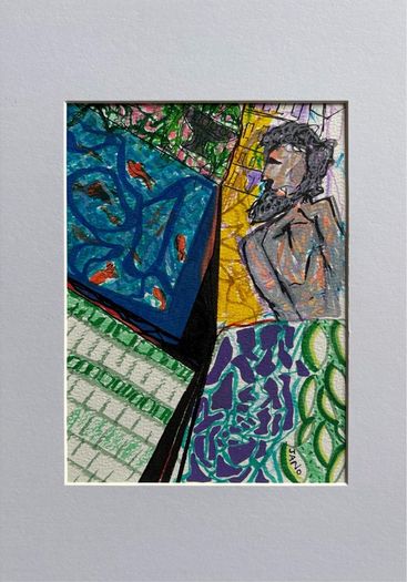 Original Art Figurative Bearded Guy Beard Pop Art
