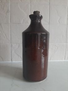 Antique stoneware ink bottle