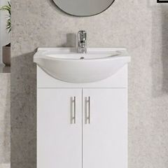 Clearance White Vanity unit & Sink